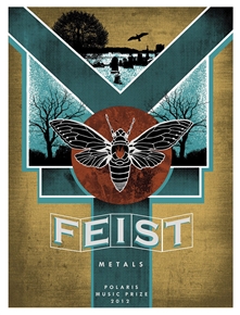 Feist Concert Poster by Pat Hamou