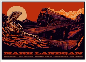 Mark Lanegan Concert Poster by Ken Taylor