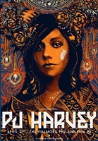 PJ Harvey concert poster by Nikita Kaun