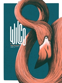 Wilco concert poster by Housebear design