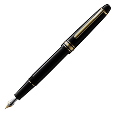 Montblanc Meisterstuck Classique Black Resin & Gold Fountain Pen