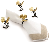 Michael Aram Butterfly Ginkgo Napkin Ring Set