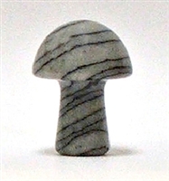 A2-14  STONE MUSHROON IN BLACK PICASSO--20*15*10