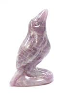 A47-11 50mm STONE RAVEN IN LEPIDOLITE