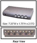 Calrad 40-813 4 Input Audio/Video SVHS & Composite Switcher