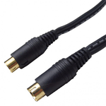 Calrad Electronics 55-770G-10 SVHS Male to Male 4 Pin Gold Plug Flat Cable 10' Long
