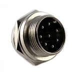 61-628 Philmore Multi-Pin Mobile Connector, 8 Pin Male Chassis Socket