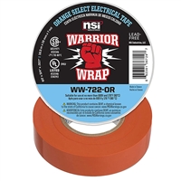 WW-722-OR WarriorWrap Select Professional Electrical Tape,  3/4" x 60ft. 7 mil, Orange - NSI Industries