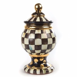 MacKenzie-Childs Courtly Check Globe Canister