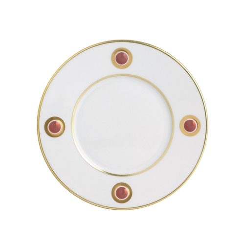 Bernardaud Ithaque Gold Moroccan Red Salad Plate