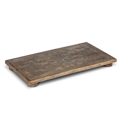 The GG Collection Wood And Metal Trivet