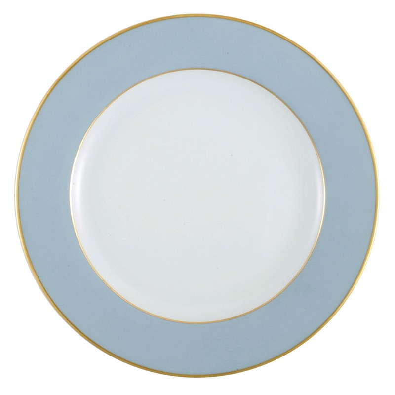 Bernardaud Elysee Service Plate Solid Light Blue Rim