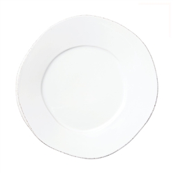 Vietri Lastra White European Dinner Plate