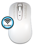 Used for Infection Control & Equipment Protection, the C-Mouse Wipeable Ergonomic Value Wireless Mouse CM-WI-W5 can be cleaned by washing with soap and water, sanitized or disinfected.