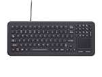 iKey SkinnyBoard Sealed Keyboard Touchpad (USB) (Black) | SB-97-TP-USB