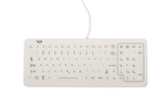 iKey SlimKey Cleanable Sealed Medical Keyboard (USB) (White) | SLK-101-FL-WHITE-USB