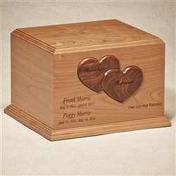 The Together Forever Wood Companion Urn