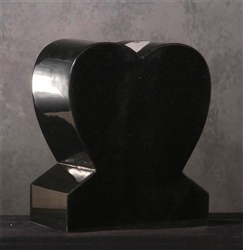 Heart Granite Vase - Small