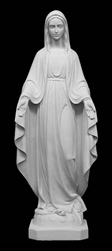 16" Our Lady of Grace Marble Statue