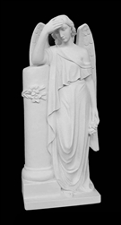 34" Angel With Column