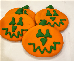 Happy Halloween Pumpkin Dog Treats Cookies