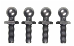 KYOUM128 Kyosho Ultima & Lazer 4.8mm Long Ball Stud - Package of 4
