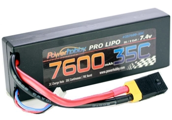 PHB2S760035CXT60APT 7600mAh 7.4V 2S 35C LiPo Battery with Hardwired XT60