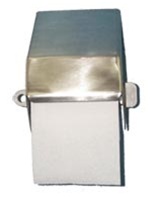 Vandal Resistant Hooded Toilet Paper Holder with Locking Mechanism