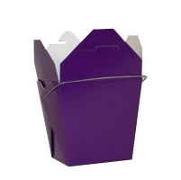 Purple Colored Chinese Takeout Boxes in 3 great sizes perfect for favors.