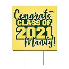 Graduation Yard Signs - Personalized 24"W x 24"H