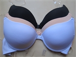 Front Closure Padded Convertible Clear Back Bra