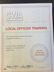 Certificate - Local Officers Training