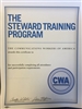 Certificate - Steward Training