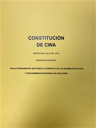 CWA Constitution - Spanish (Constitucion de CWA) V10/ 2021 reprint 2023