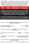 CWA STRONG PLEDGE CARDS