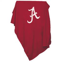 University of Alabama Crimson Tide Sweatshirt Blanket Screened Print