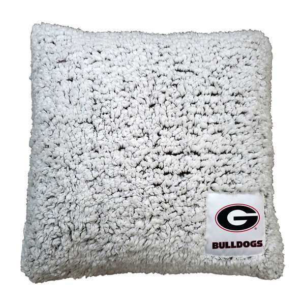 Georgia Campus Colors Frosty Throw Pillow  