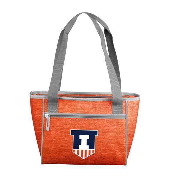 Illinois Crosshatch 16 Can Cooler Tote