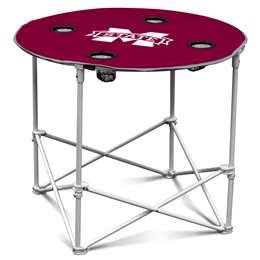 Mississippi State University Bulldogs Round Folding Table with Carry Bag  