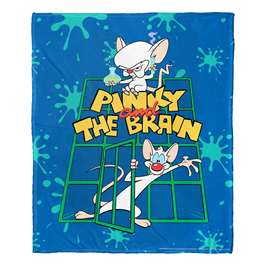 Animaniacs, Pinky and the Brain  Silk Touch Throw Blanket 50"x60"  