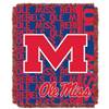 Mississippi Ole Miss Rebels Double Play Woven Jacquard Throw Blanket