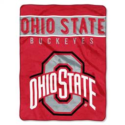 Ohio State Buckeyes Basic Raschel Throw Blanket 60X80