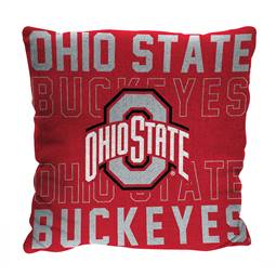 Ohio State Buckeyes  Stacked 20 in. Woven Pillow