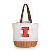 Illinois Fighting Illini Canvas and Willow Basket Tote