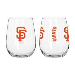 San Francisco Giants 16oz Gameday Curved Beverage Glass  