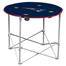 New England Patriots Round Folding Table with Carry Bag  