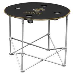 New Orleans Saints Round Folding Table with Carry Bag  