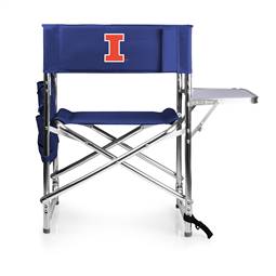 Illinois Fighting Illini Folding Sports Chair with Table