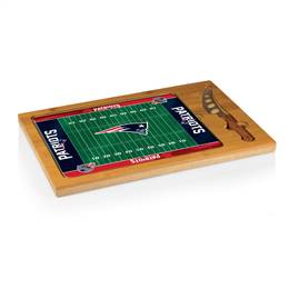 New England Patriots Glass Top Cutting Board and Knife