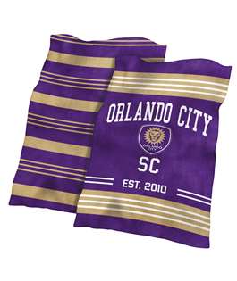 Orlando City SC Colorblock Plush Blanket 60X70 inches 